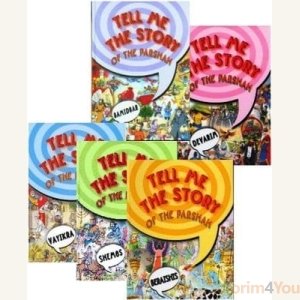 Tell Me the Story of the Parsha - 5 Volume Set Plastic Pages